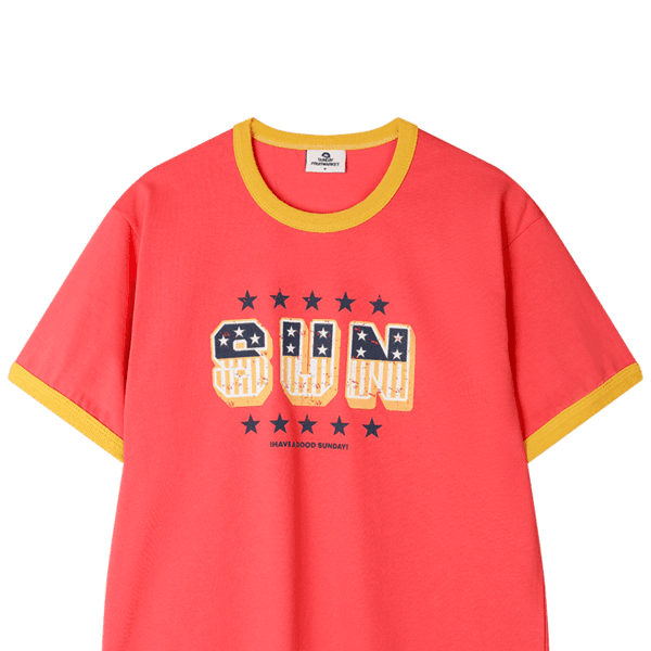 SUN STAR TEE PINK