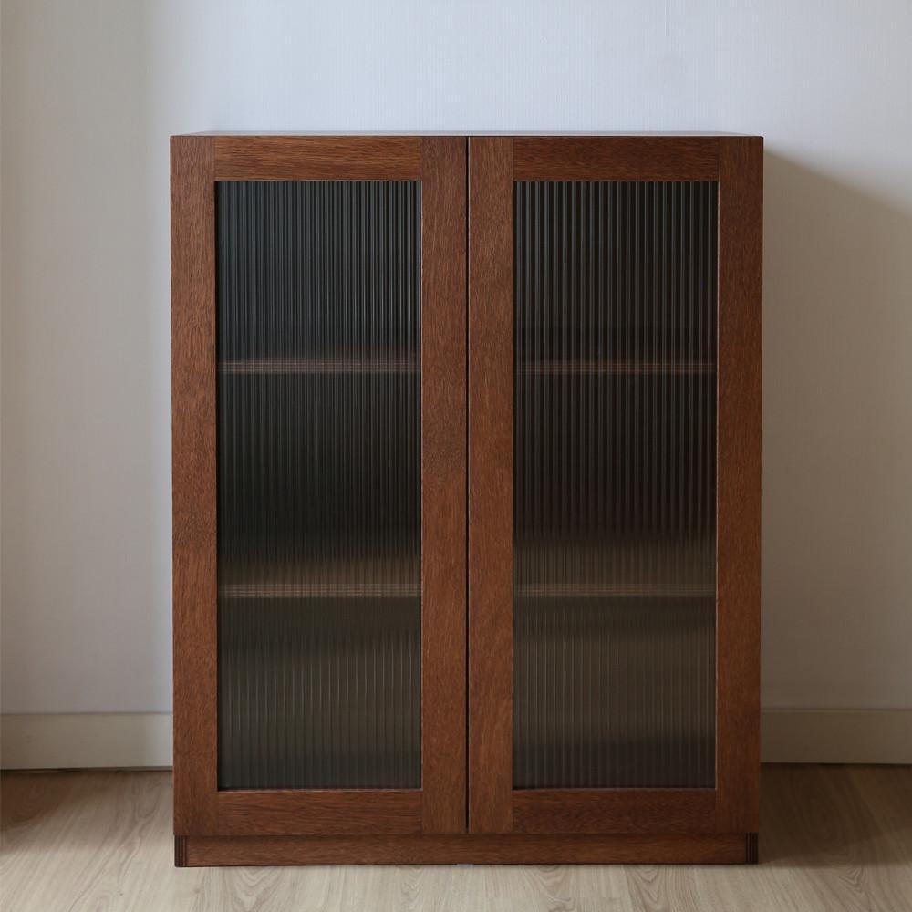 [심소자] 라왕합판 모루유리 수납장 W800