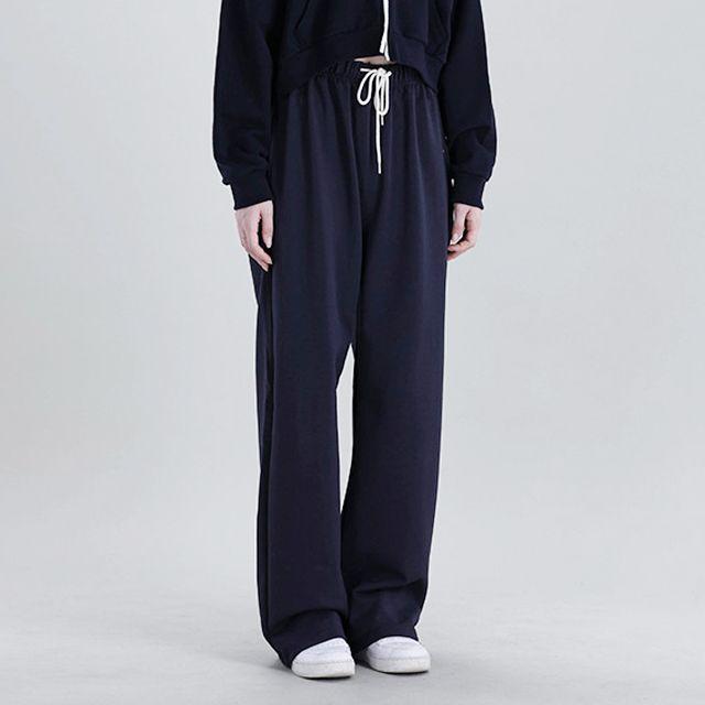 이지핏 코튼와이드팬츠