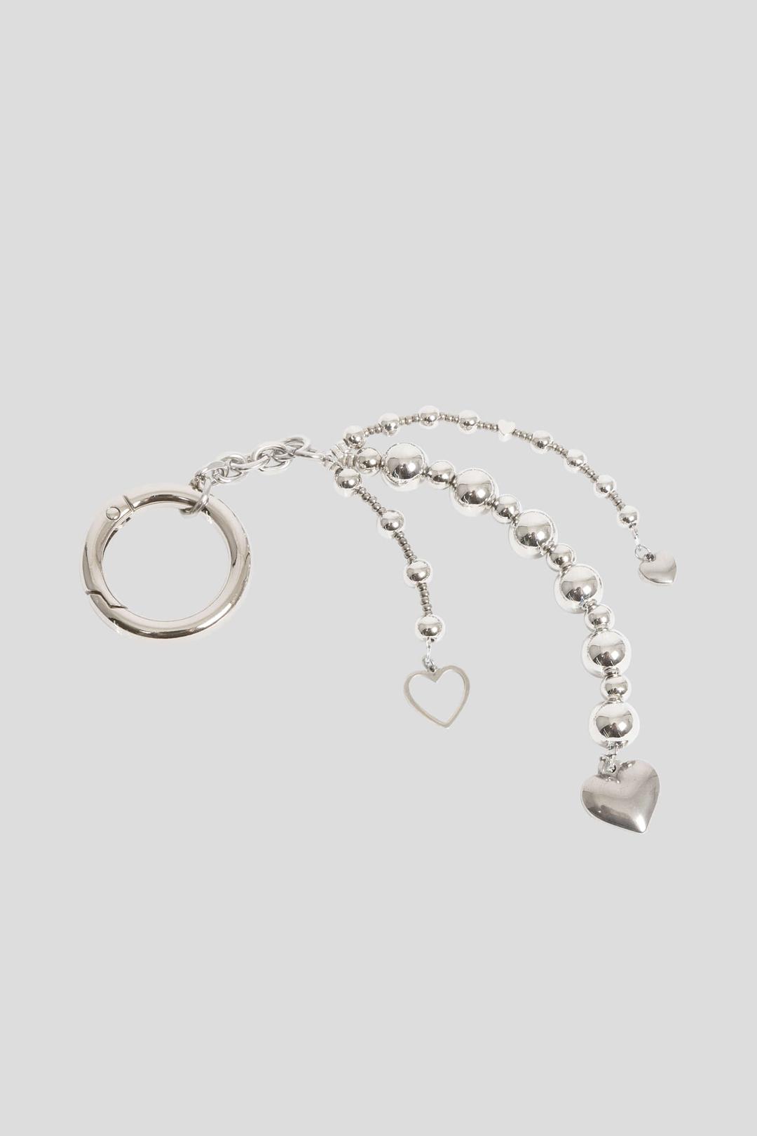 실버 하트 키링