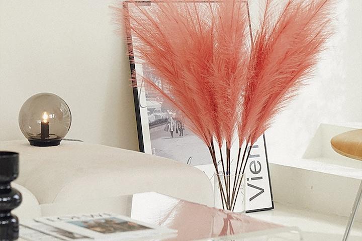 3+1 핑크뮬리 팜파스 조화 인조갈대 7colors