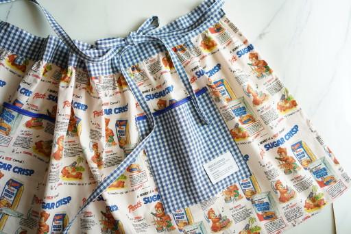 크리스피 시리얼 짧은 허리 앞치마