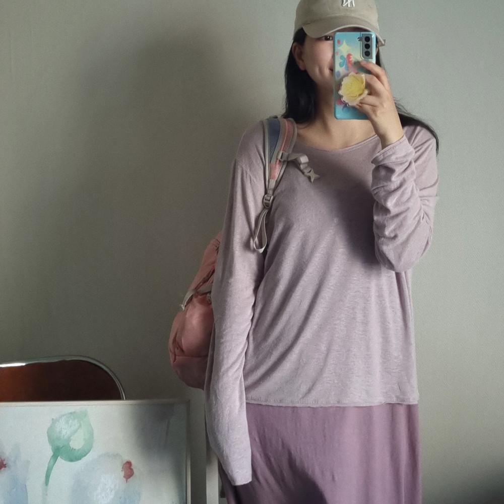 린넨 긴팔 티셔츠 (2colors)