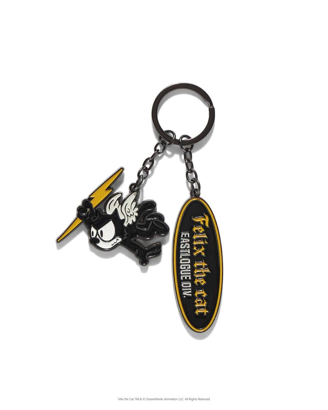 FELIX THE CAT X EASTLOGUE KEY RING / COLOR MIXED