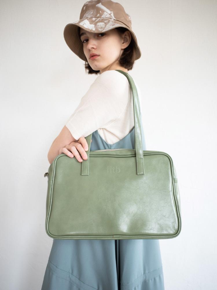 [2/17예약배송] Trapezoid Shoulder Bag (crack)(mint)