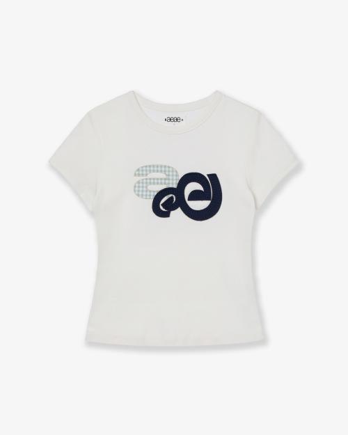 APPLIQUE LOGO TEE [WHITE]