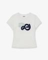 APPLIQUE LOGO TEE [WHITE]
