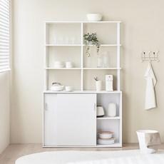 웰퍼니쳐 다프네 슬라이딩 도어 선반 수납장 1200 방문설치