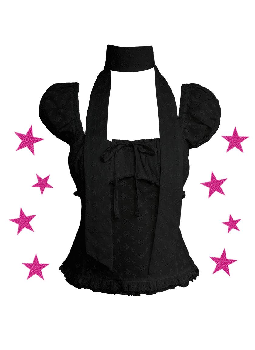 루루서울 Lucky Girl Syndrome Top (Black)