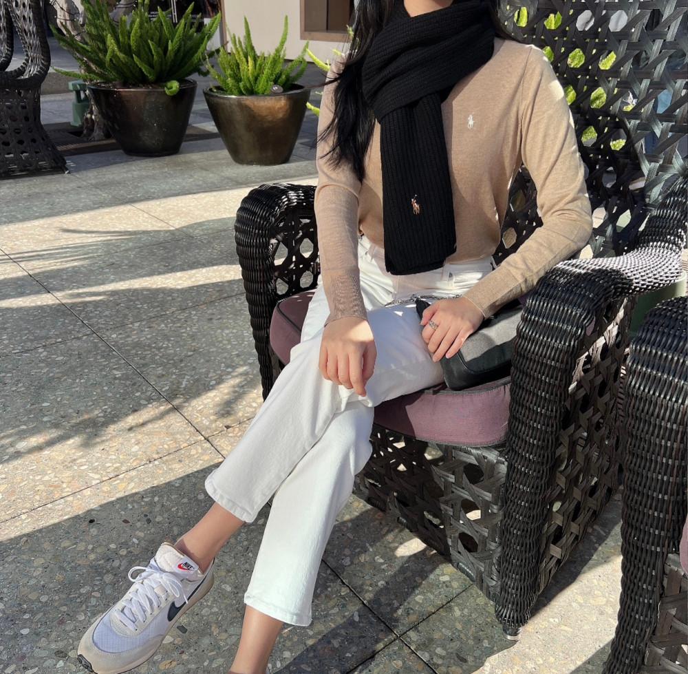 [백화점 30종류] 폴로랄프로렌 이태리산 리버서블 남녀공용 울 캐시미어 쁘띠 롱 체크 목도리 머플러