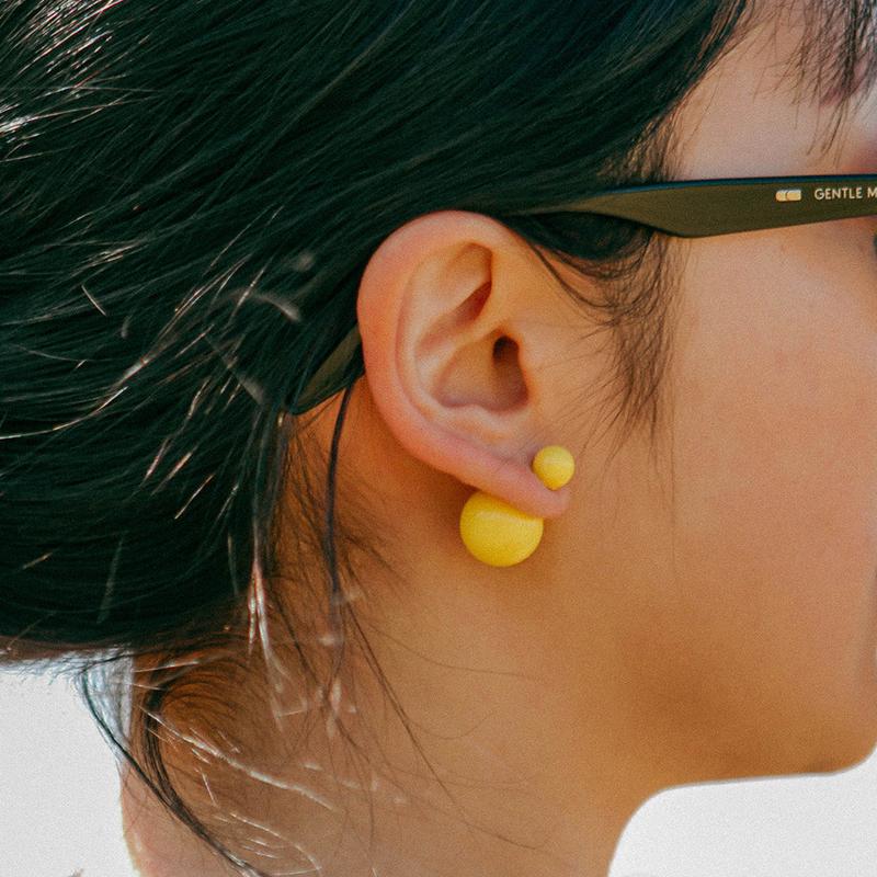 SUMMER BALL EARRING LEMON