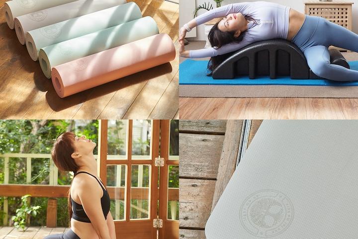 무료배송! 논슬립 TPE 요가매트 8mm/스파인코렉터 홈 필라테스 추천