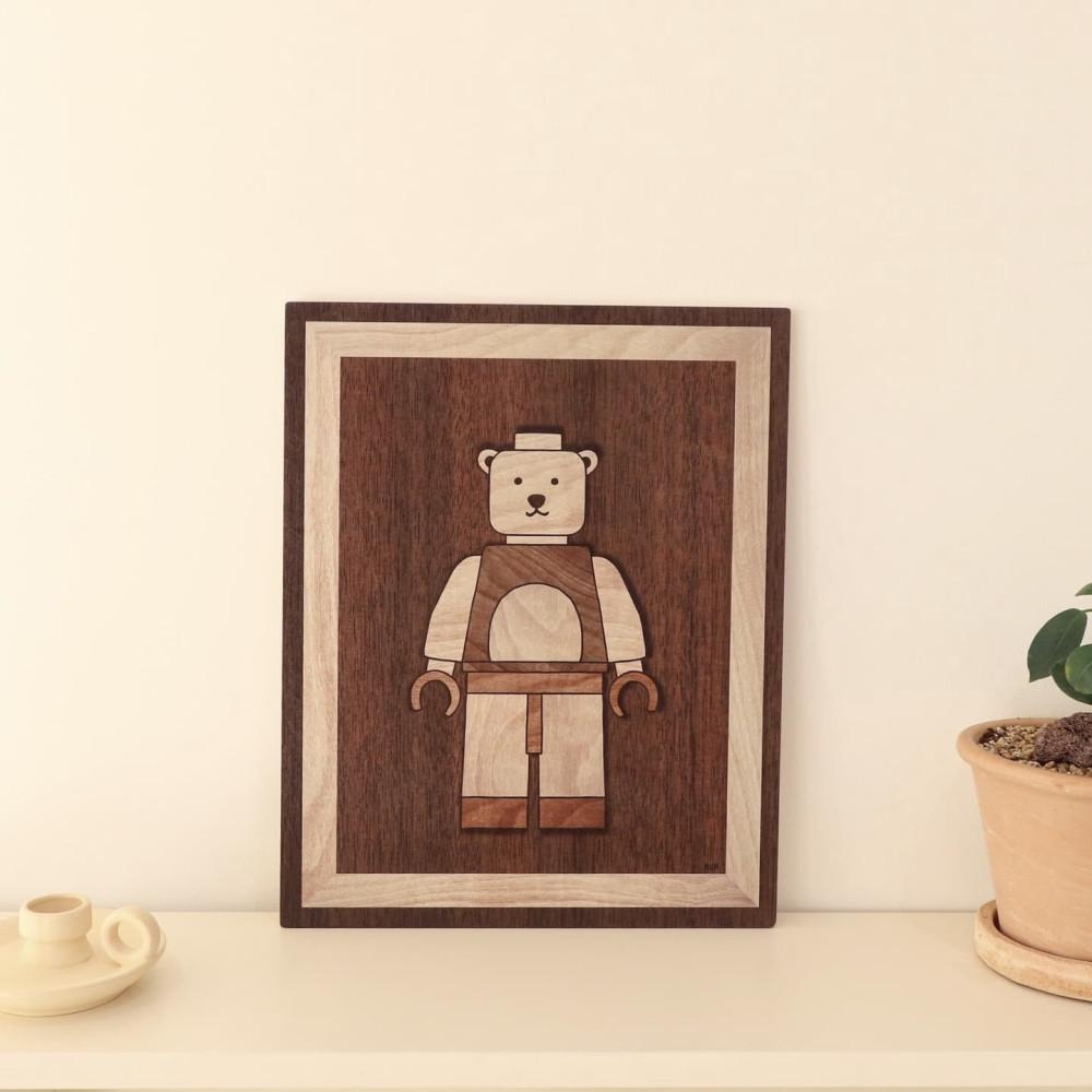 [아유아] 브릭곰 우드포스터