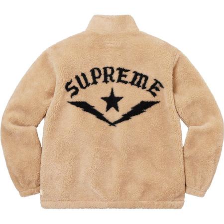(뉴욕배송) 슈프림 스타 후리스 재킷 내츄럴 Star Fleece Jacket SS22