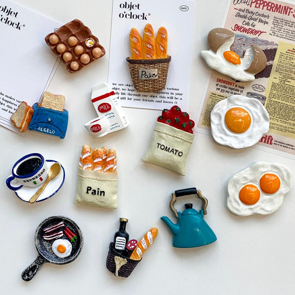 빈티지 푸드 마그넷 음식 미니어처 냉장고 자석