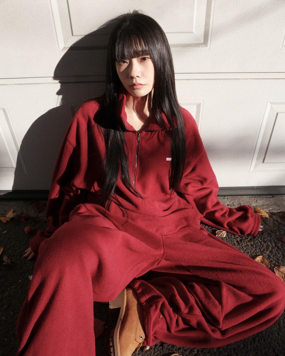 25FW kosnic fleece half zip-up