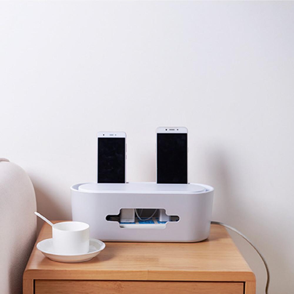 MS 멀티탭 정리함 콘센트 보관함 케이스 박스 덮개 충전기 정리