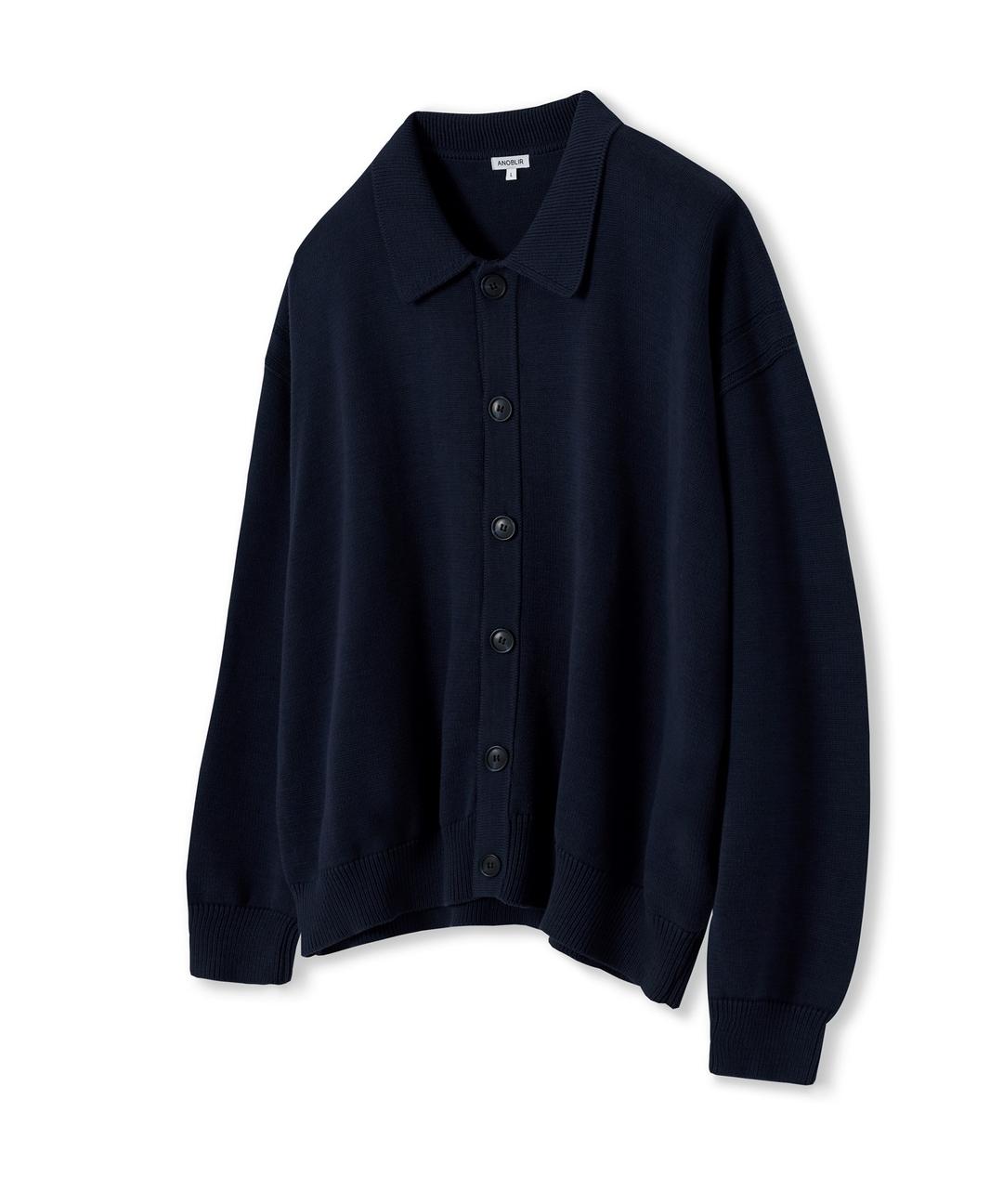 오버핏 크롭 카라 가디건