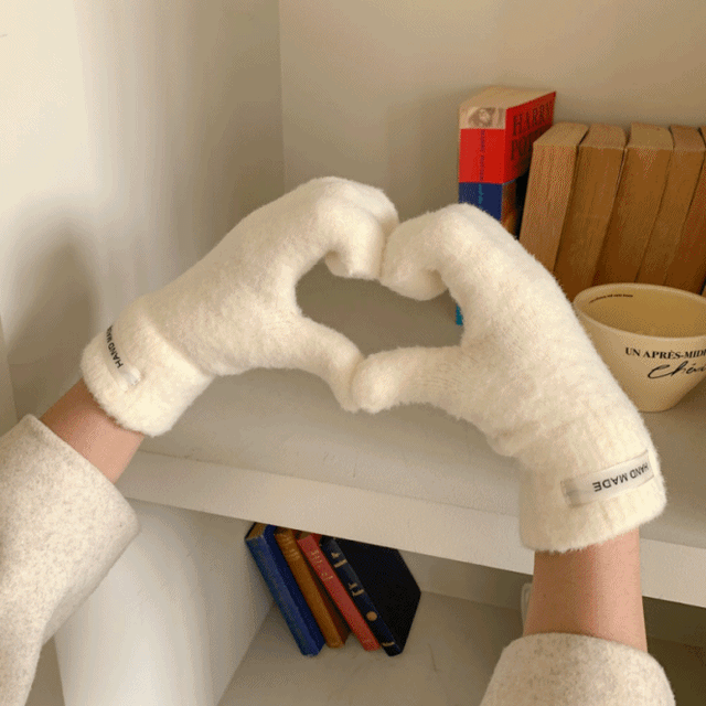 손모아 파스텔 아이스크림 핸드메이드 장갑 7color