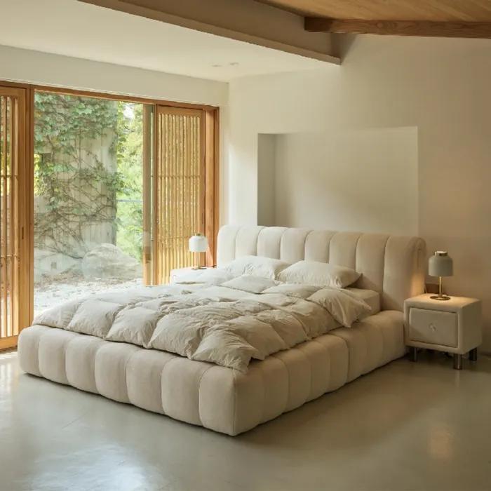 에덴느 밀크롤 패브릭 호텔 침대 (SS,D,Q,K,LK,EK,CK / 매트리스 미포함)