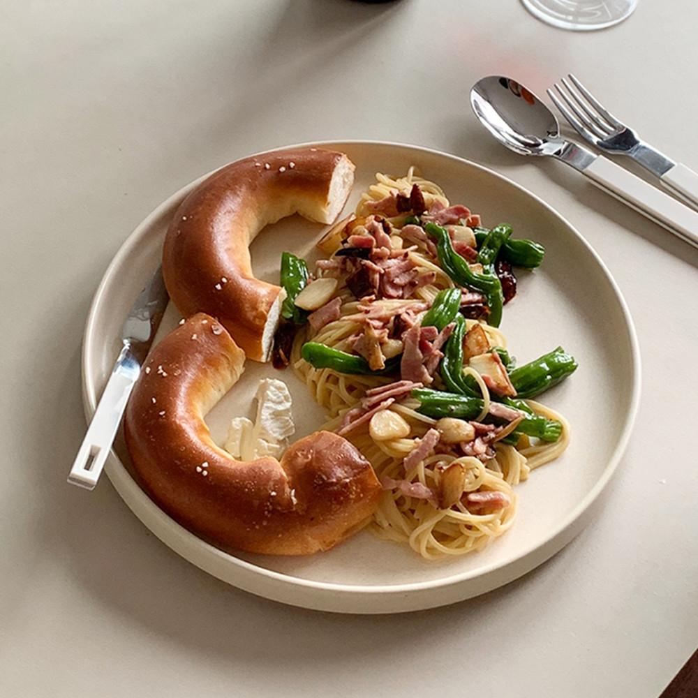 플라 플랫 원형 접시 4 size