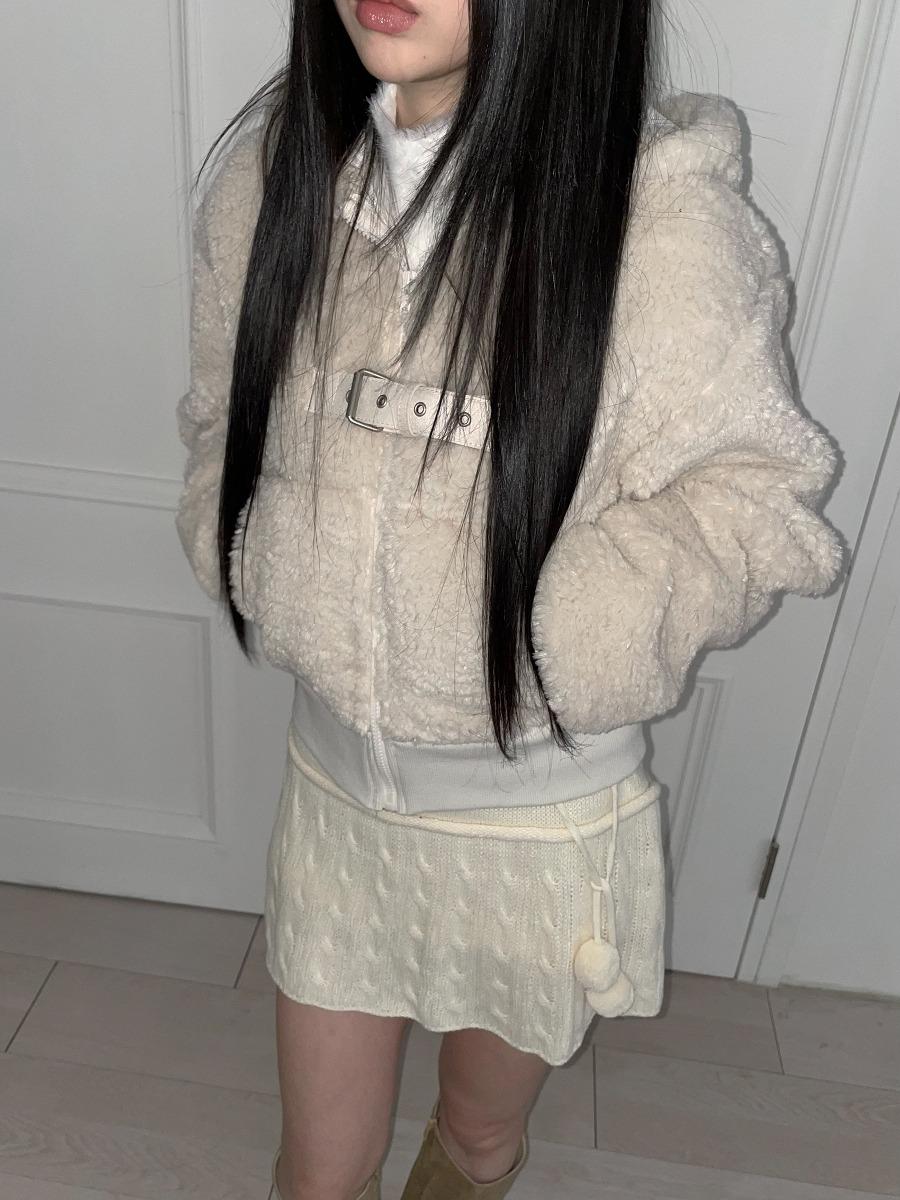 loop hood fur jp(2 color)