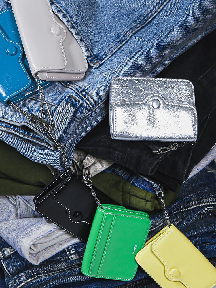 도트 콤팩트 키링 명함지갑 카드지갑 (6컬러)