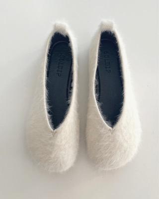 angora flat shoes (2color)