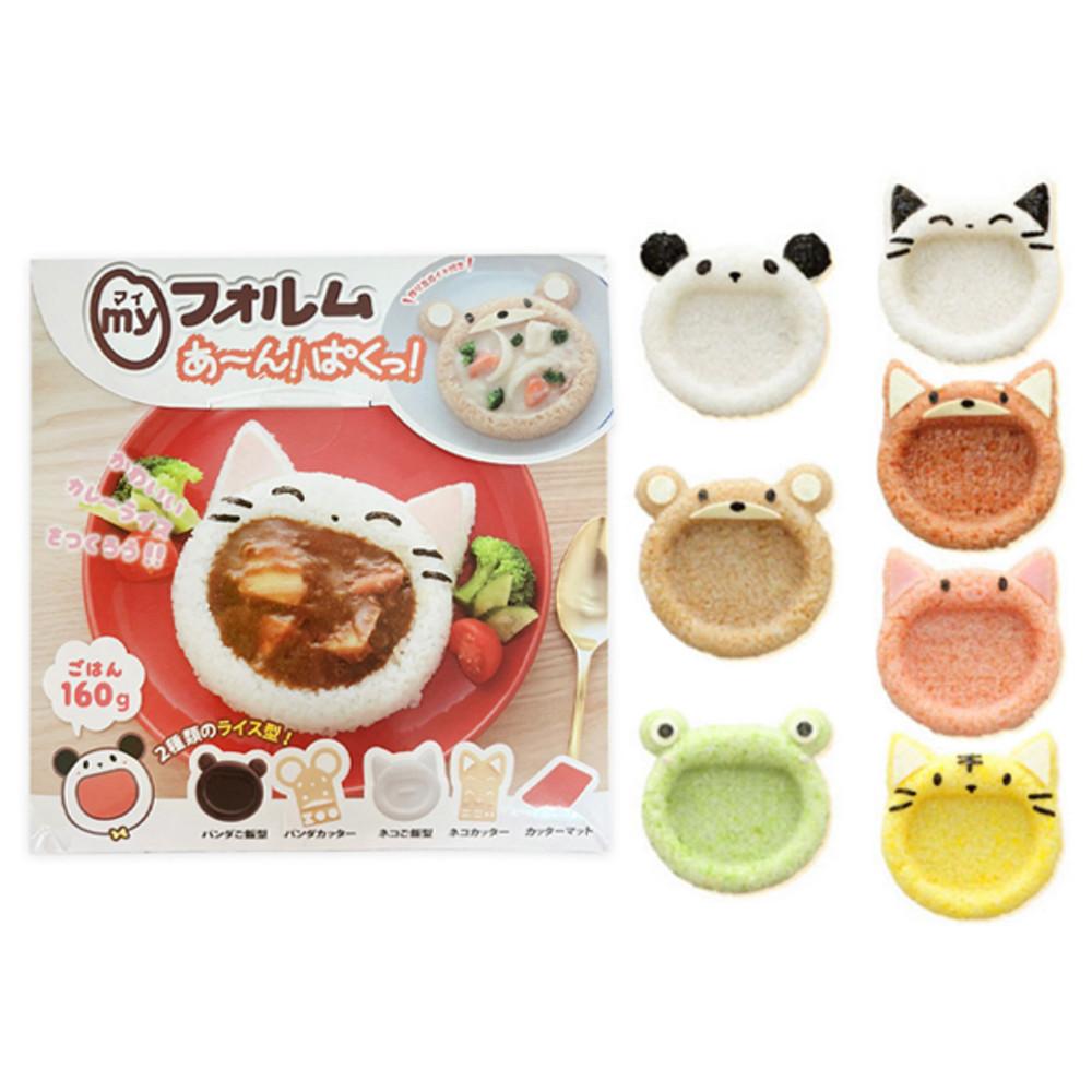 아네스트 카레밥틀 2탄 소풍 피크닉 도시락꾸미기 밥모양틀 팬더 고양이 주먹밥 데코틀