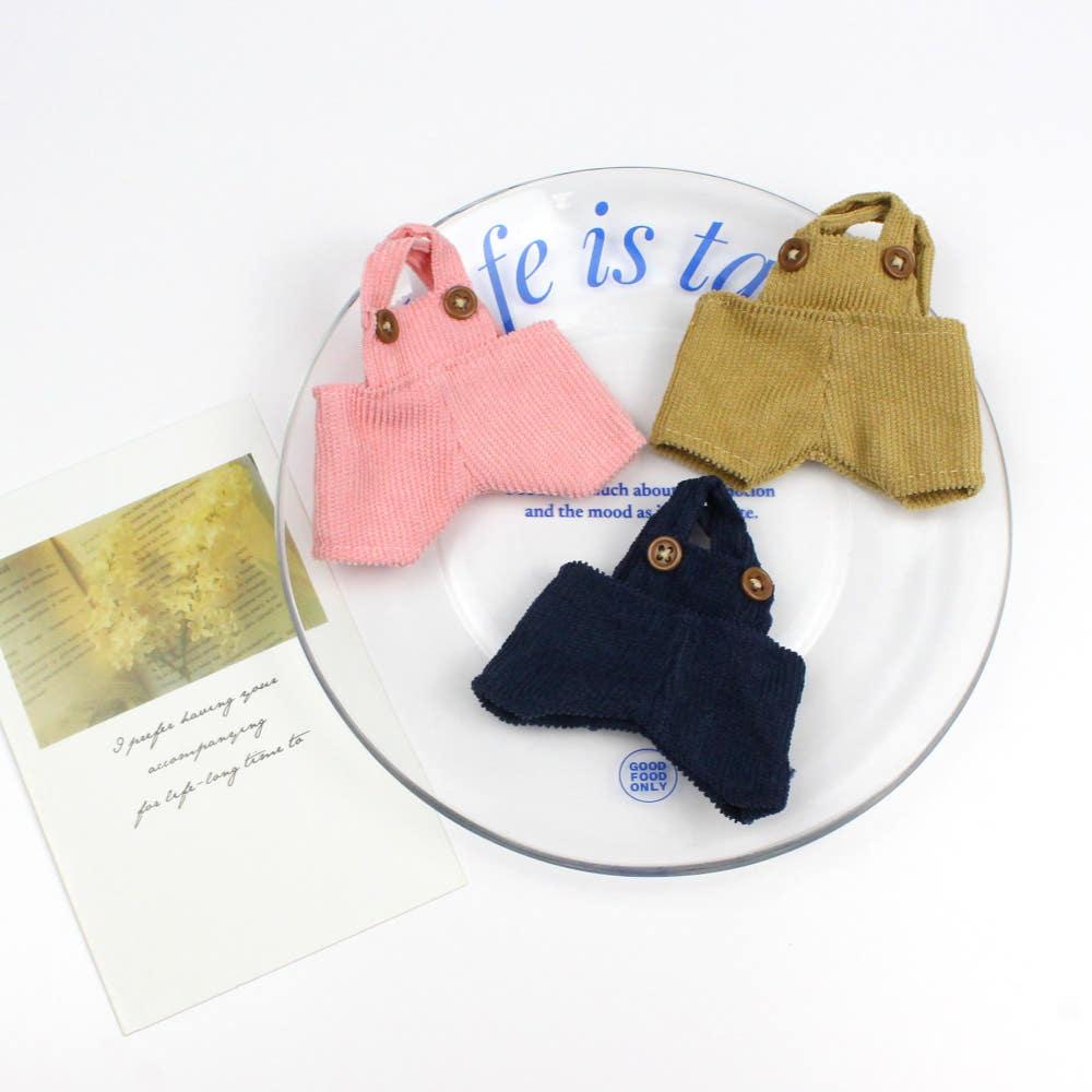 모루인형옷 골덴 멜빵바지 미니 오랑우탄 그로밋 모남희 오랑이 인형 옷 10cm 15cm