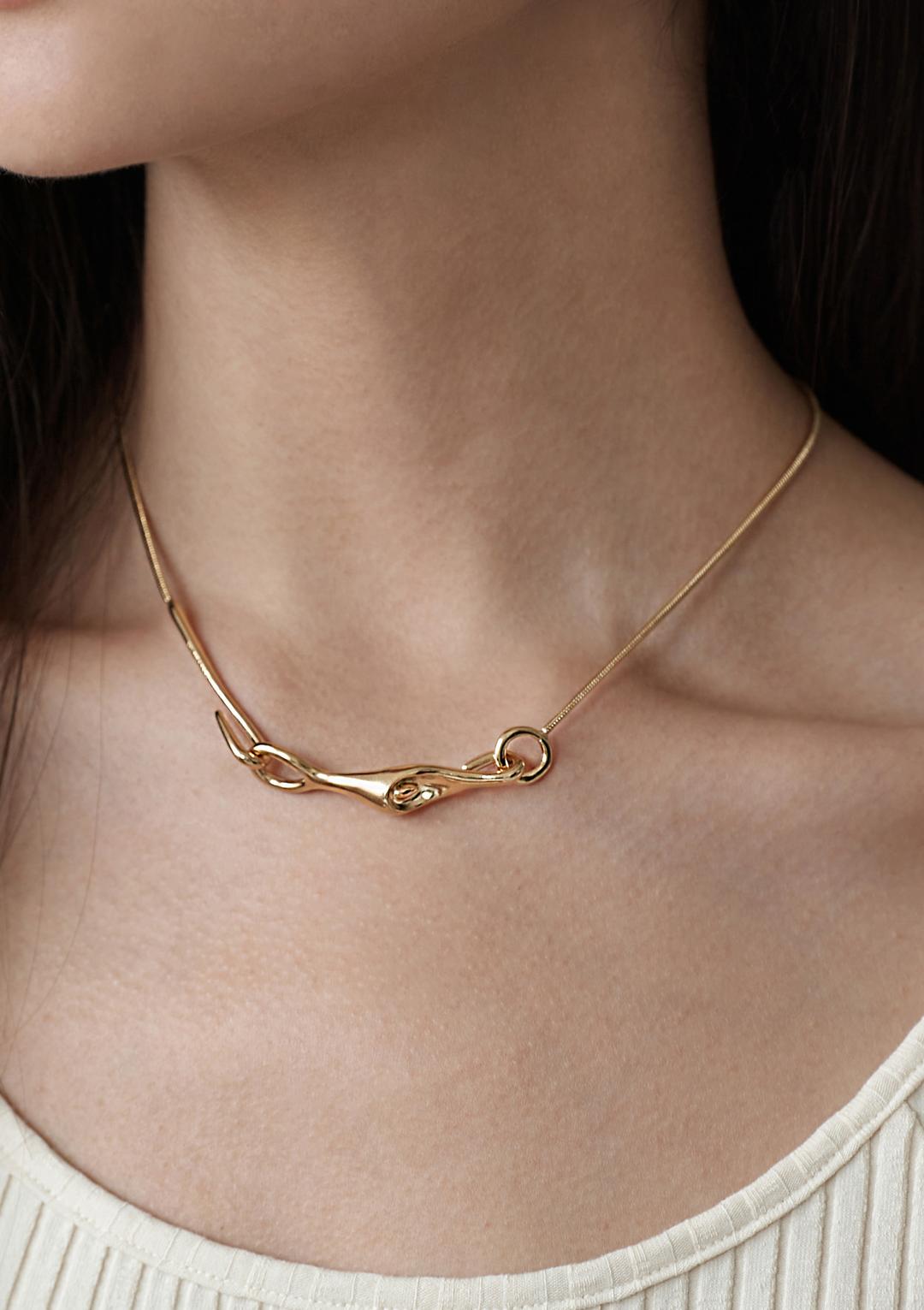 Calla hook necklace