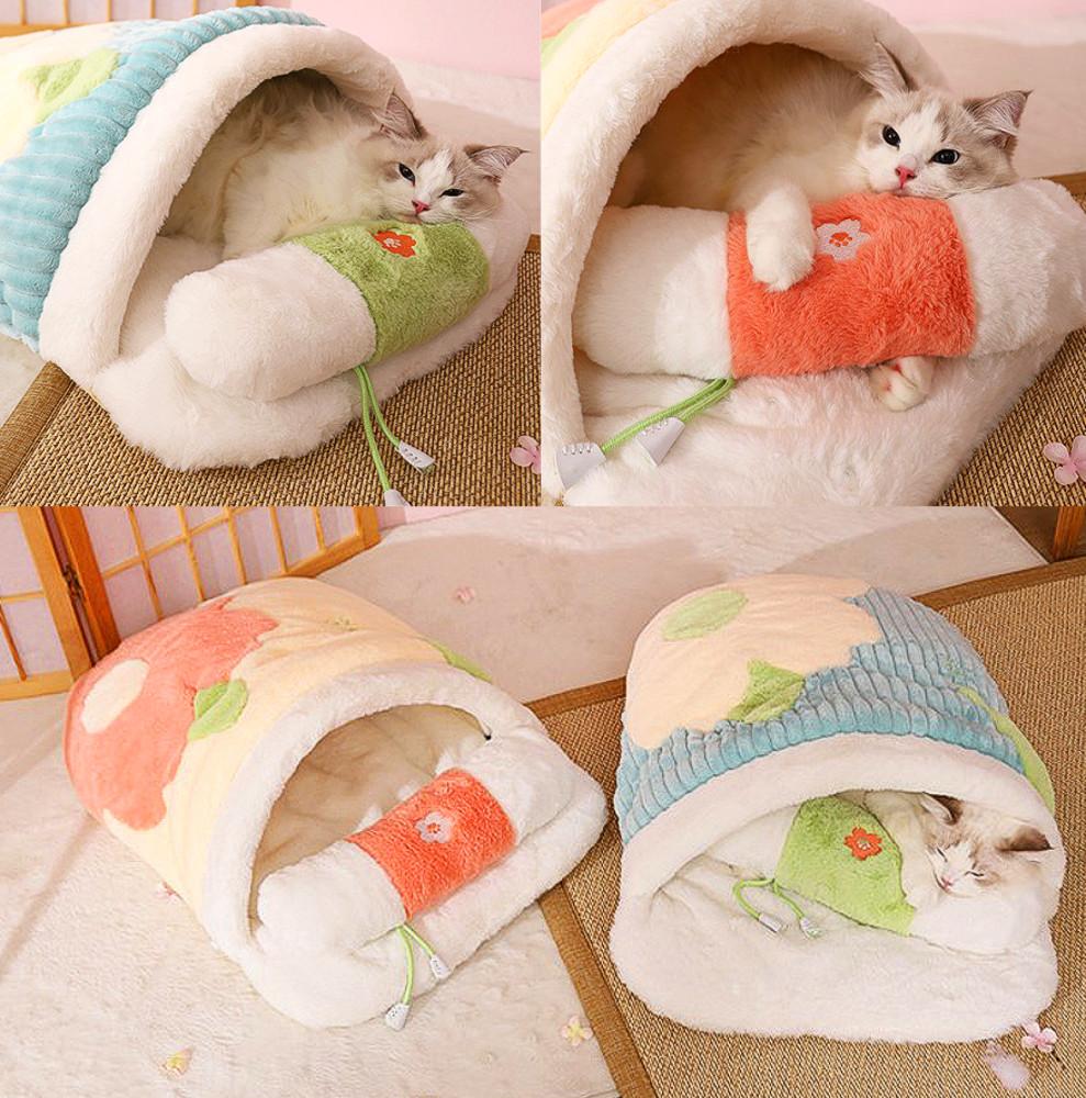 고양이 극세사 침낭이불 고양이 숨숨집 강아지집 겨울집