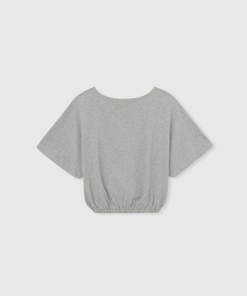 Flow drape tee (Melange gray)