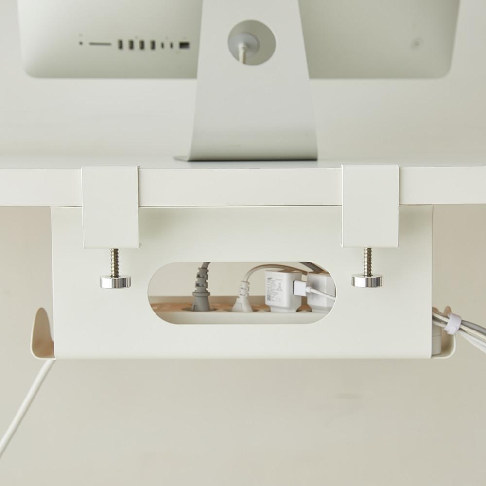 플레종 데스크리 타공 / 무타공 멀티탭 선반 멀티탭정리함 전선 콘센트 박스 선정리함