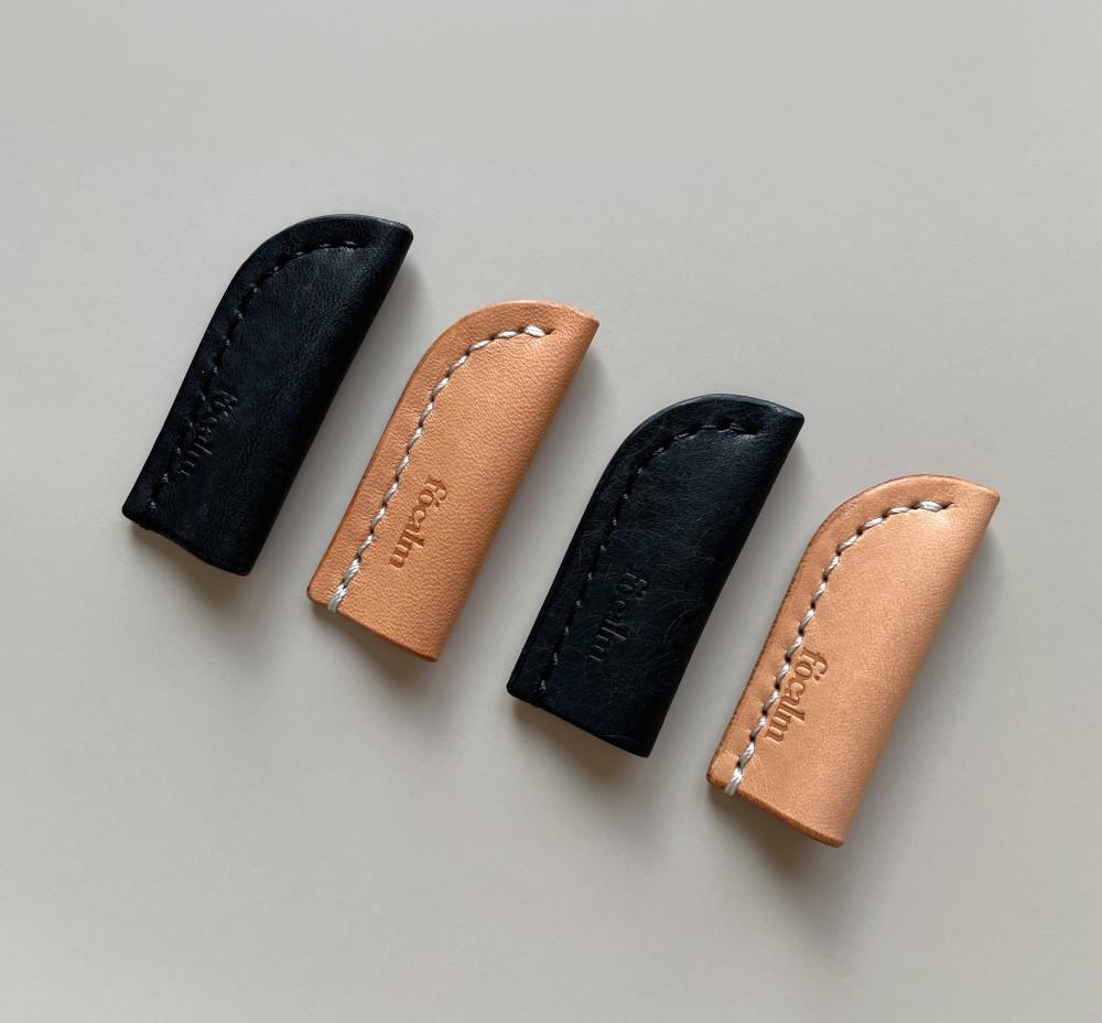 [포캄] 레더 펜슬 캡 leather pencil cap