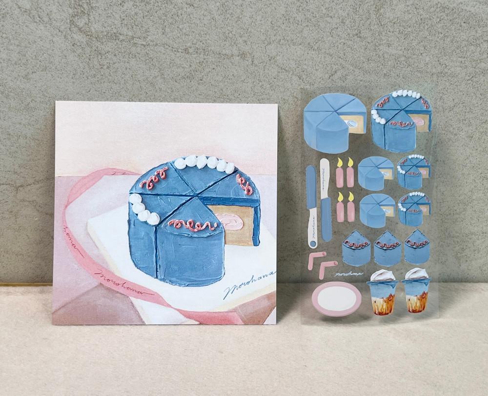 BLUE CLOUD : Sticker & Postcard