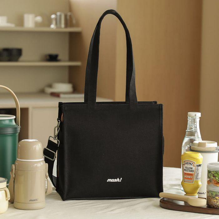 모슈 캔버스 쿨러백 BLACK