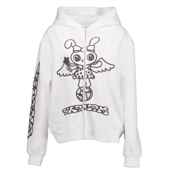 MOLA HOOD ZIP-UP WHITE