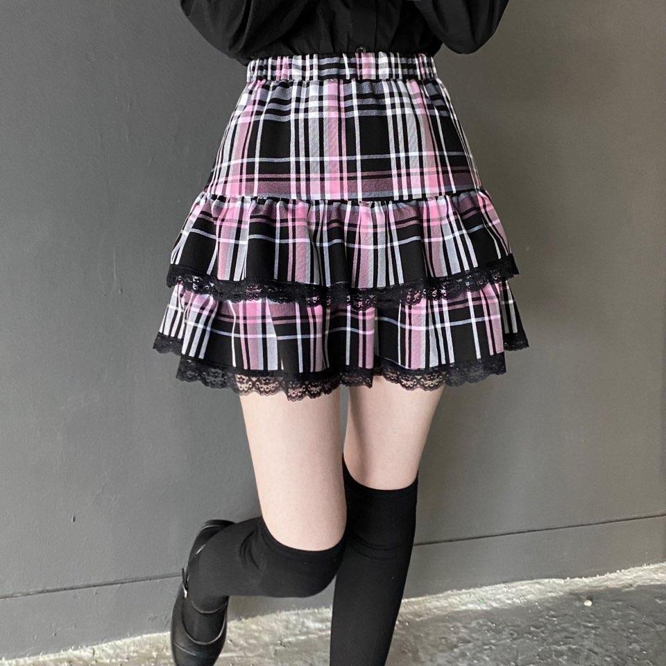 B&P Check Cancan Skirt