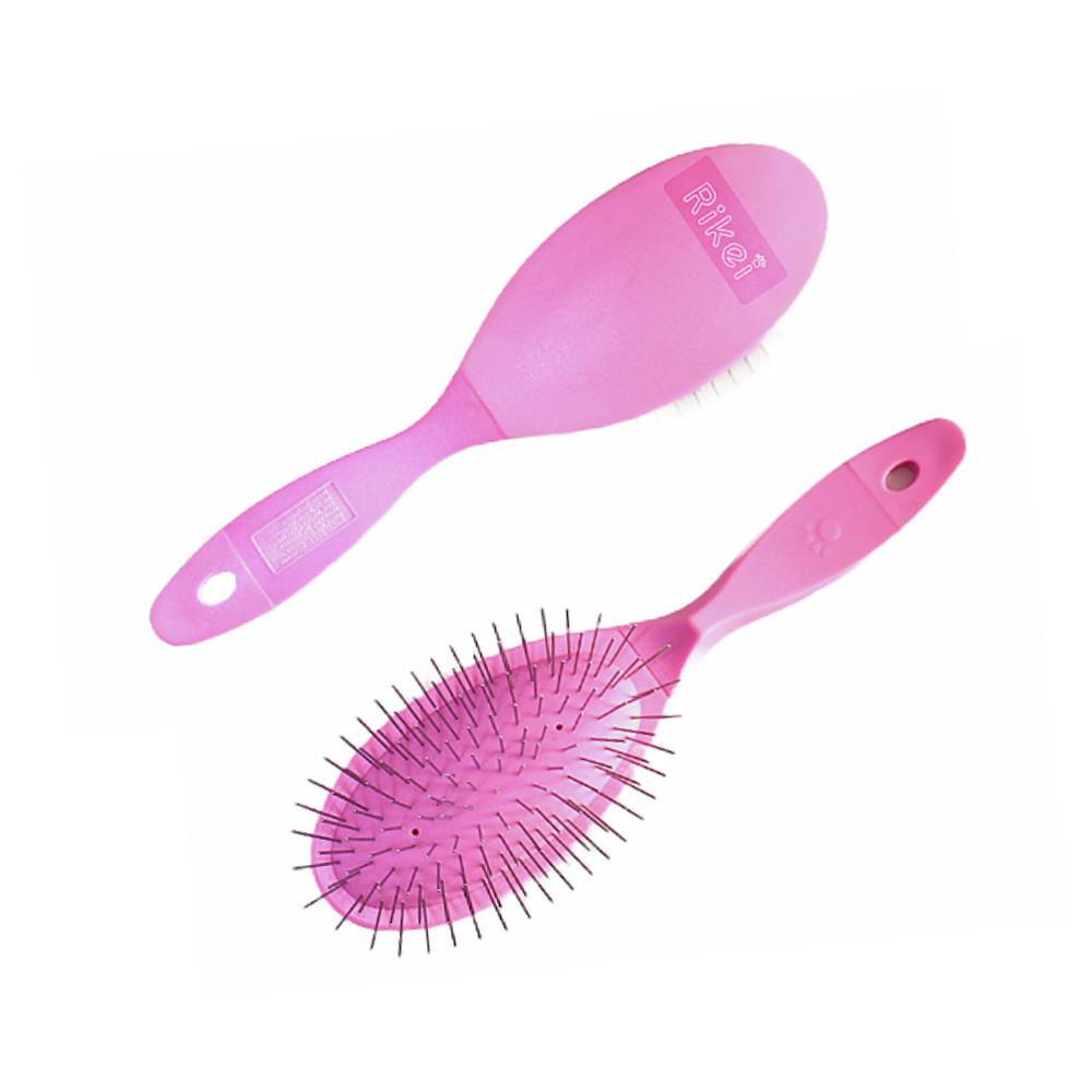 리케이 강아지 핀브러쉬 슬리커 핑크 소프트 예민한피부