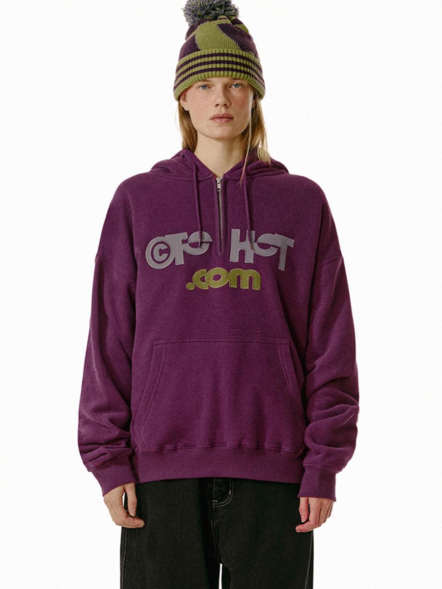 TKT Half Zip-Up Hoodie Purple
