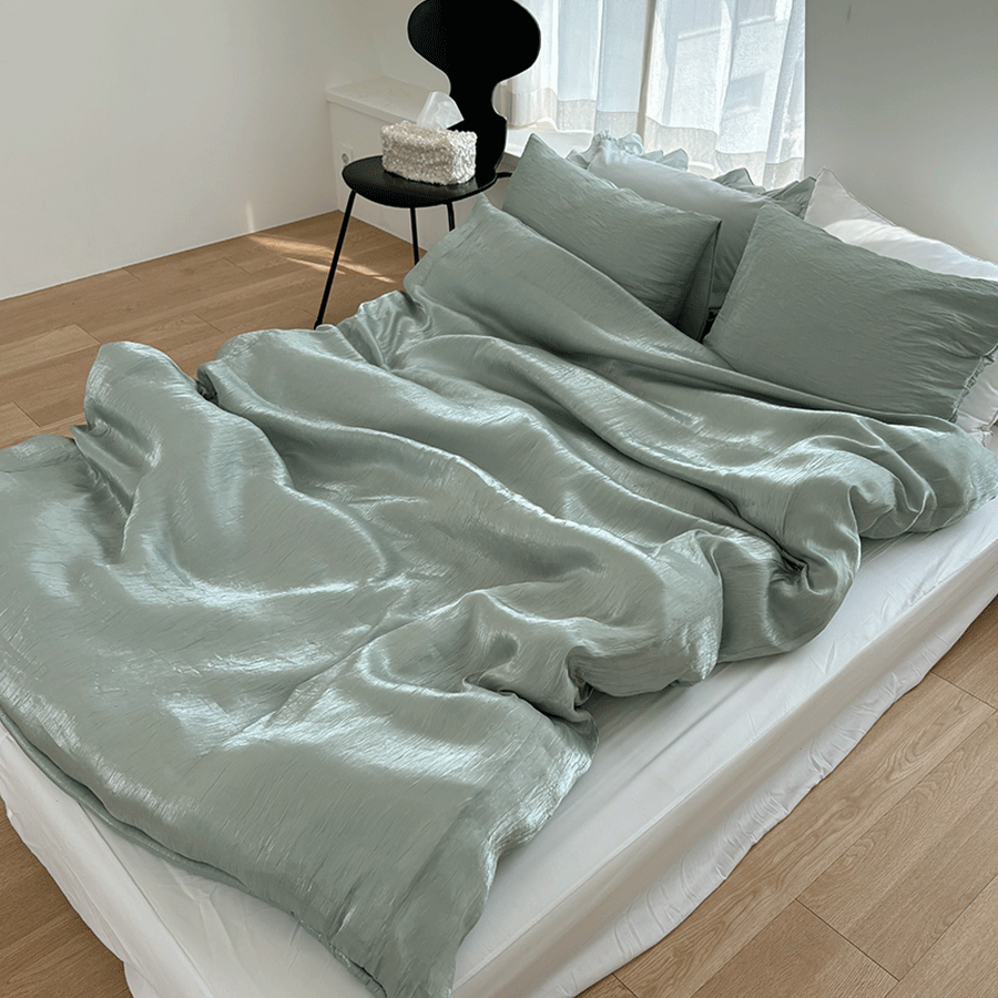 Jade Shirring Satin 이불커버