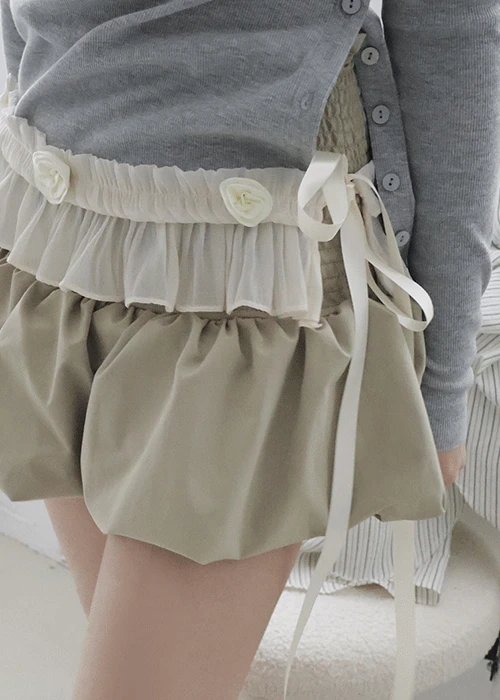 플라워 레이스 벨트 2col