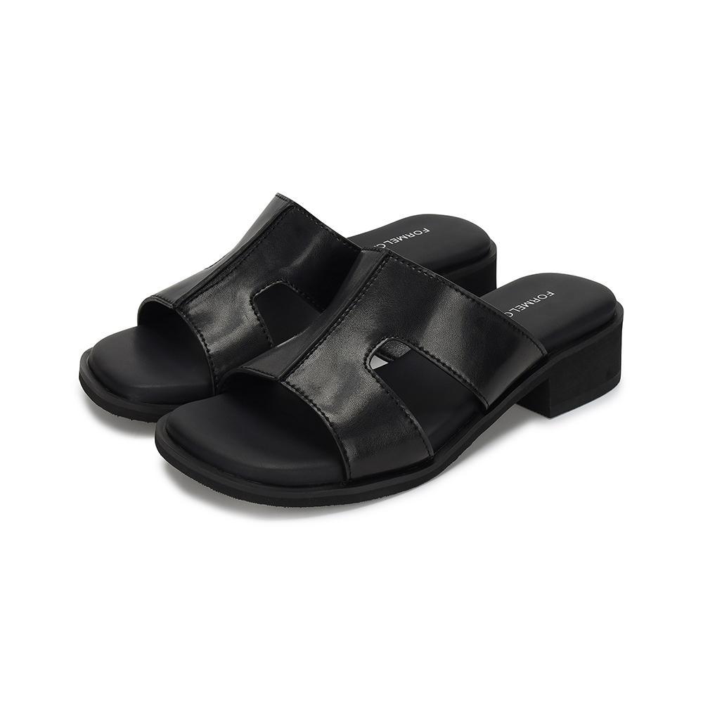 [25SS] 카리브 크라프트 뮬 03 Black 4cm