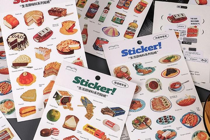 빈티지 다꾸 디저트 브런치 캐리어 스티커