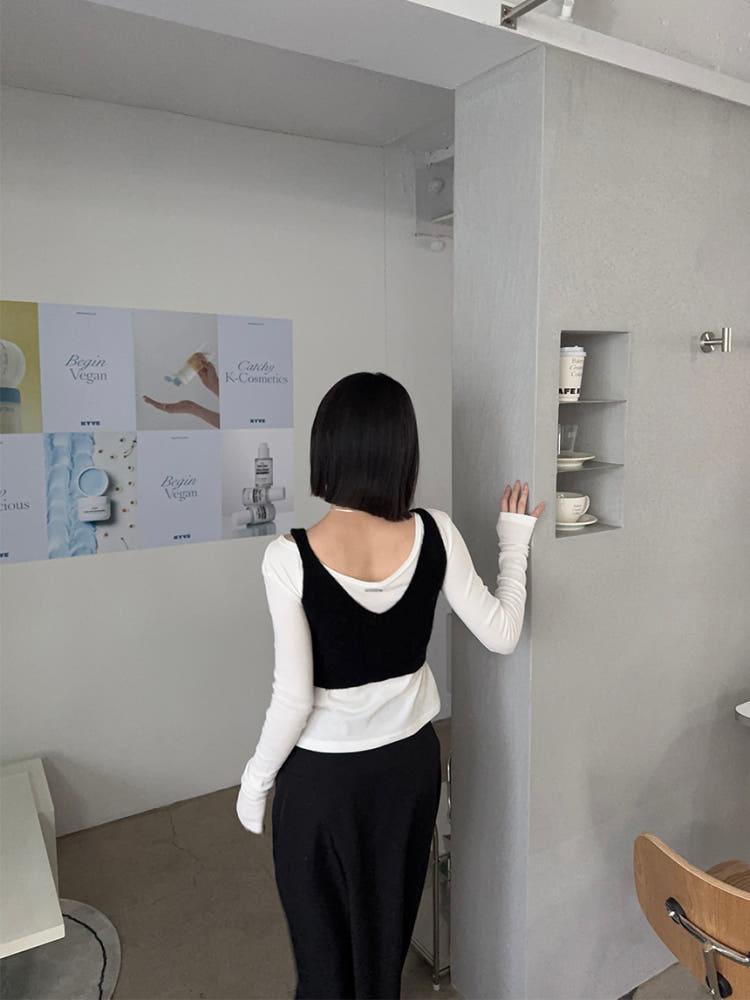 아트 시스루 텐셀 긴팔 티셔츠 (3color)