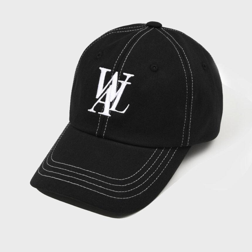 Signature Logo ball cap - STITCH BLACK