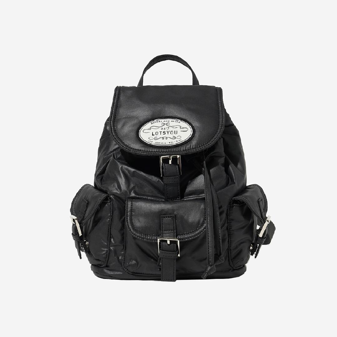 [예약 배송] Lots You Nostalgia Chubby Backpack Black