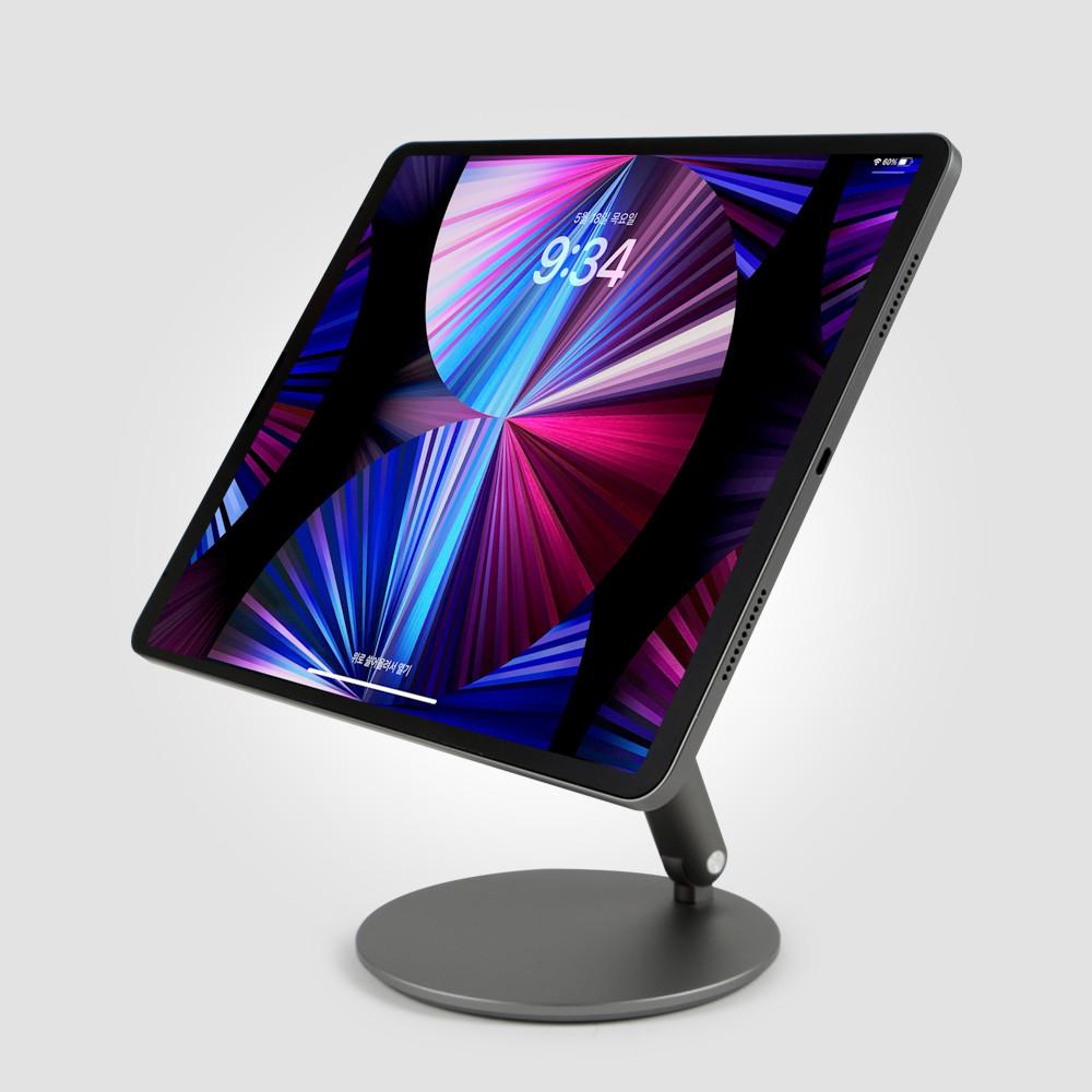 제로티어 아이패드 마그네틱 회전 거치대 자석 필기 접이식 휴대용 아이패드프로