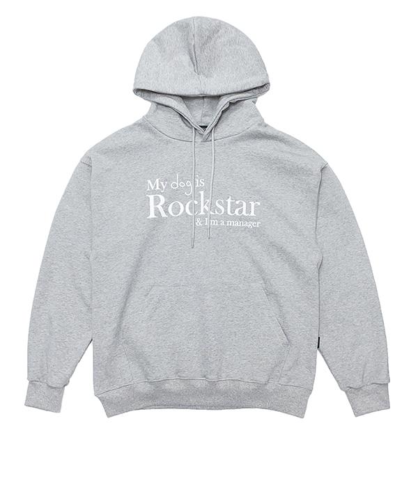 My dog is Rockstar & I'm a manager HOODIE ver. (Grey) (White)